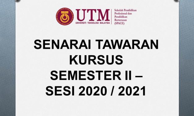 Tawaran Kursus Semester II, Sesi 2020/2021
