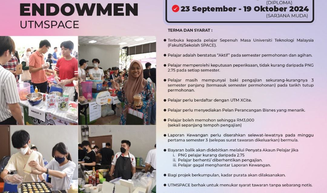 TAWARAN BANTUAN PEMBIAYAAN KEUSAHAWANAN TABUNG ENDOWMEN UTMSPACE