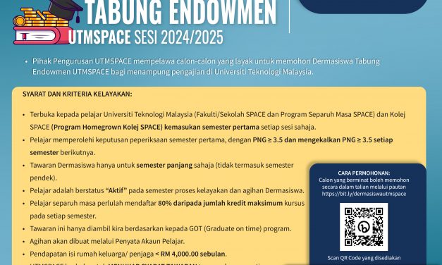 HEBAHAN IKLAN PERMOHONAN DERMASISWA TABUNG ENDOWMEN UTMSPACE SESI 2024/25