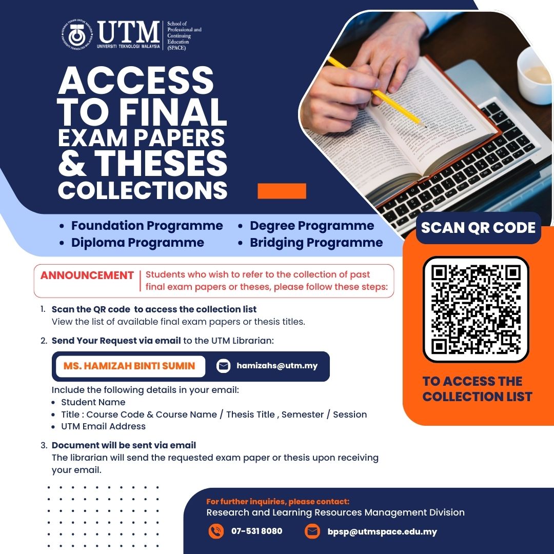 ACCESS TO FINAL EXAM PAPERS AND THESIS COLLECTION