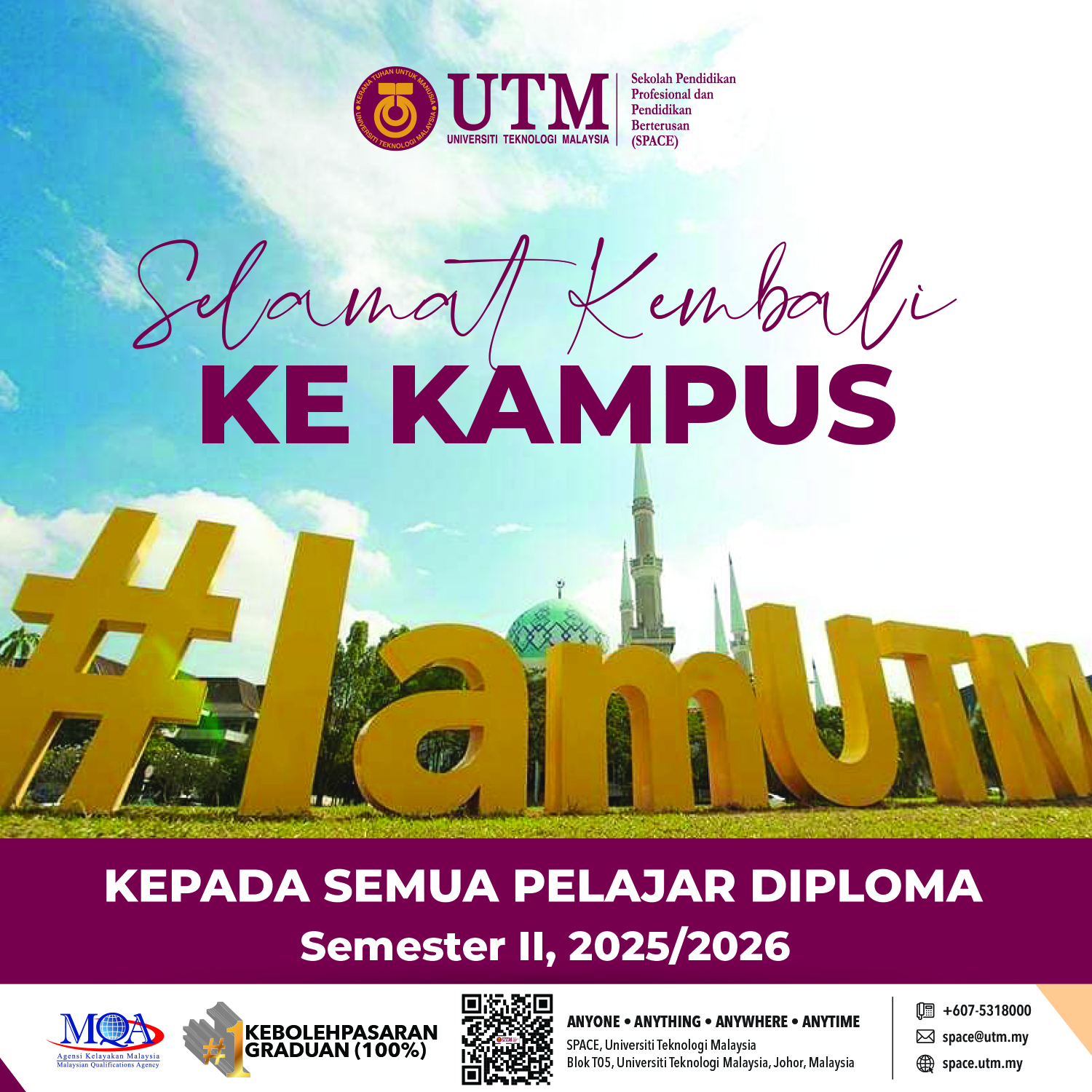 SELAMAT KEMBALI KE KAMPUS SEMESTER II, 2025/2026